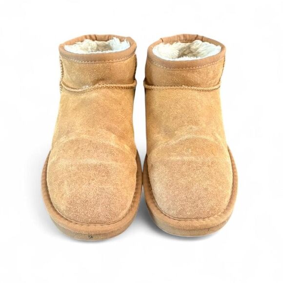 Cozy Tan Ankle Booties - Picture 2 of 4